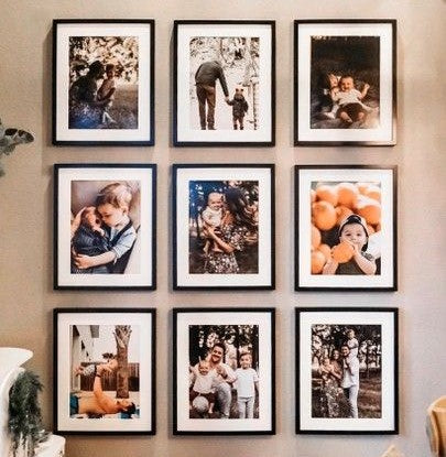 Customized Photo Frames-(Set of 9)