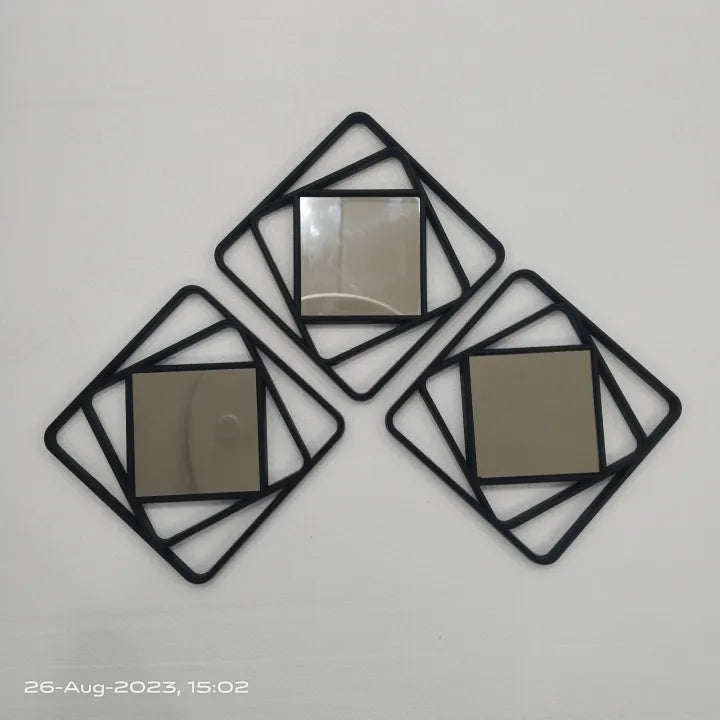 3 piece Wall Hanging Mirrors-II