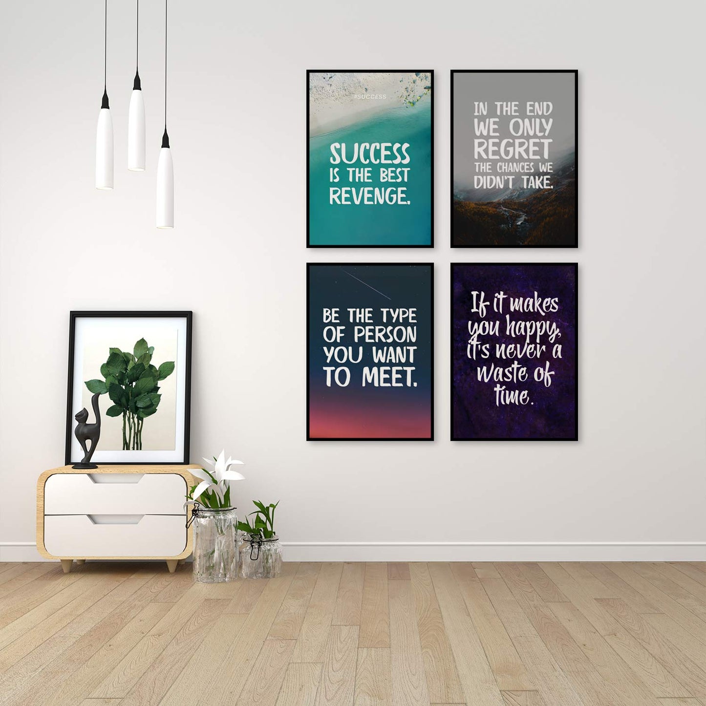 Motivational Quotes Posters-III (4 Frames)