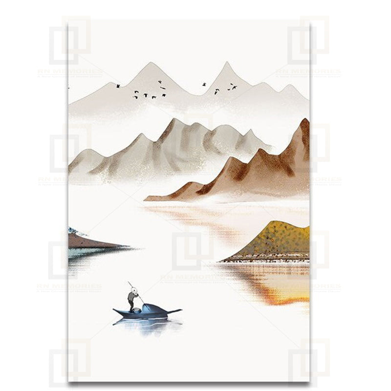 Chinese Landscape Painting Framed Prints