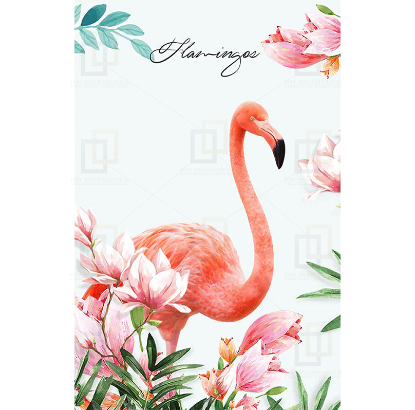 Pink Nordic Romantic Flamingo Framed Wall Posters