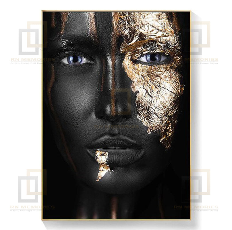 Modern Black and Golden Art