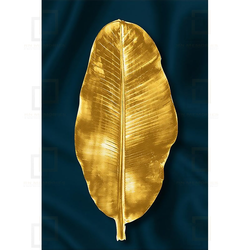 Nordic Modern Golden Leaves Framed Arts