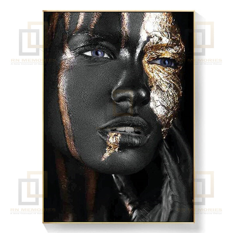 Modern Black and Golden Art