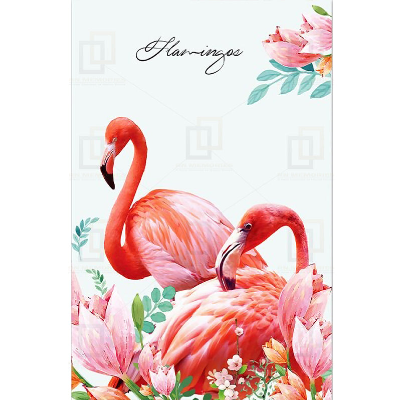 Pink Nordic Romantic Flamingo Framed Wall Posters