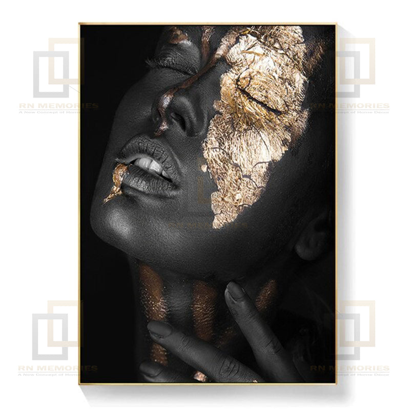 Modern Black and Golden Art