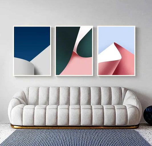 Modern Mid Century Minimalist Framed Posters