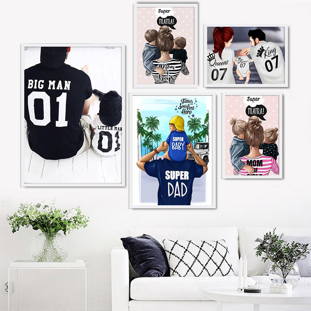 Family Time Wall Framed Posters