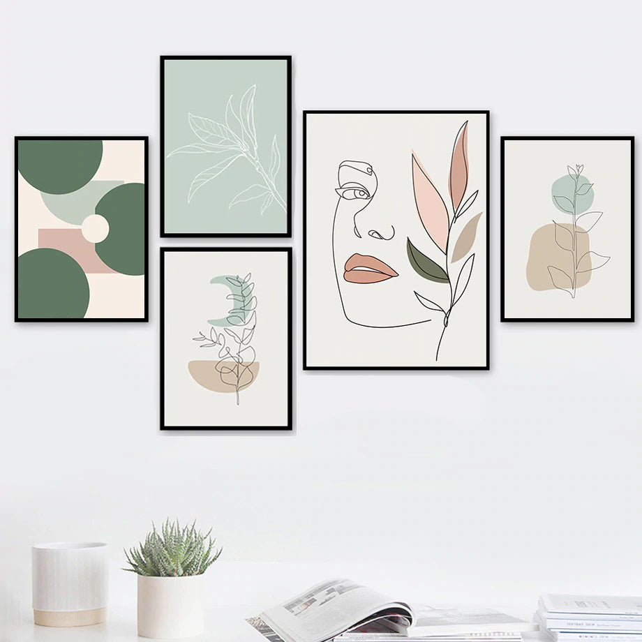 Abstract Geometric Shape Wall Art Framed Prints