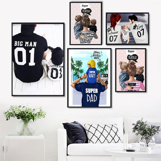 Family Time Wall Framed Posters
