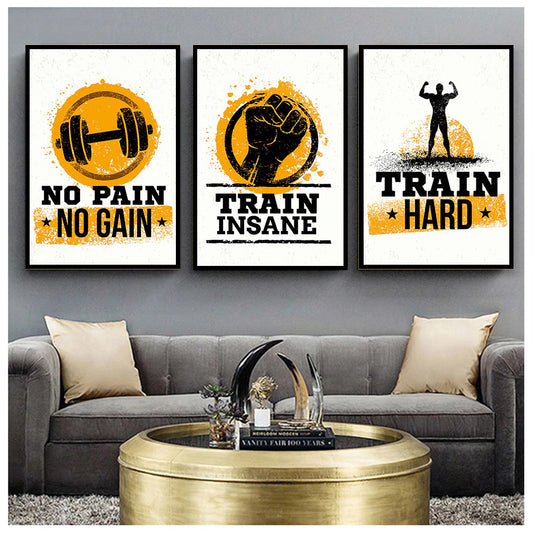 Fitness Art Wall Framed Prints