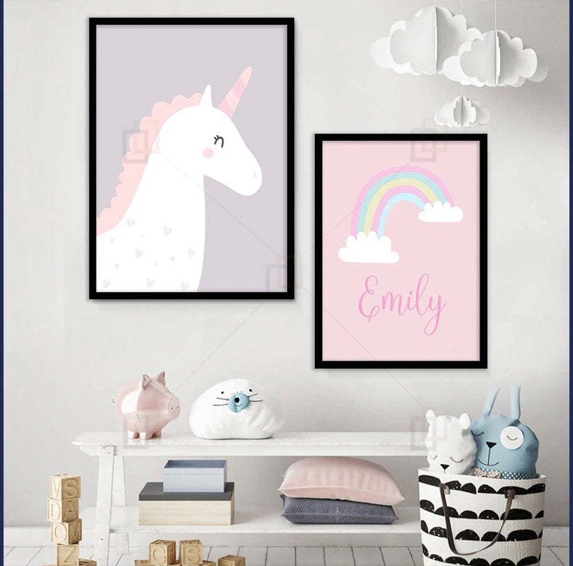 Nordic Kids Room Wall décor Framed Prints