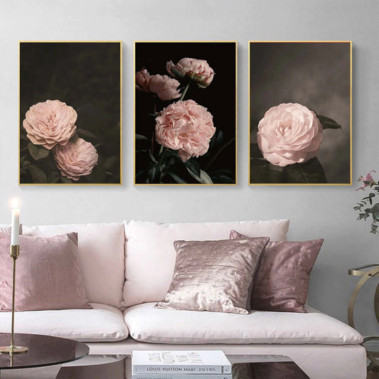 Pink Rose Framed Wall Arts