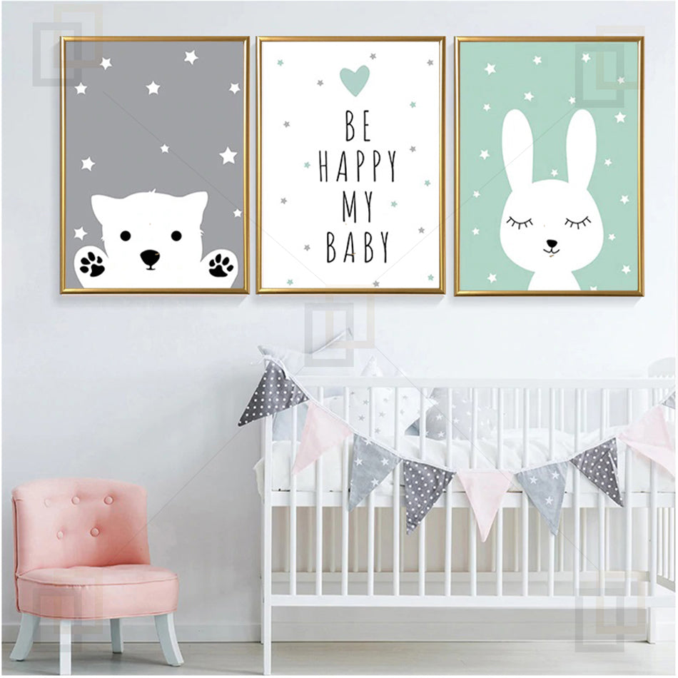 Baby Nursery Wall Art Framed Prints