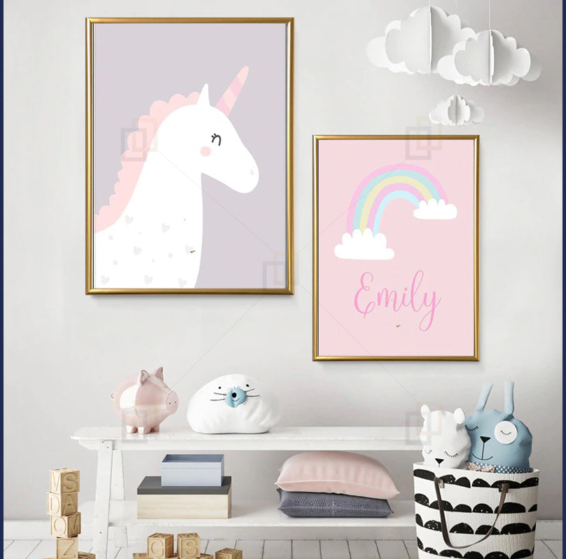 Nordic Kids Room Wall décor Framed Prints