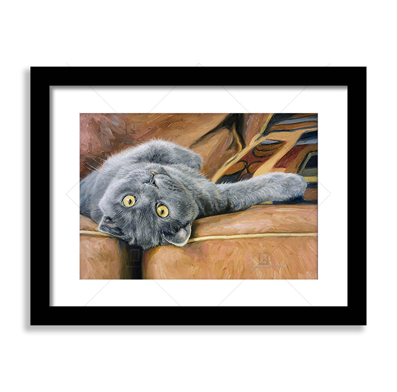 Playful-Lucie Art Framed Print